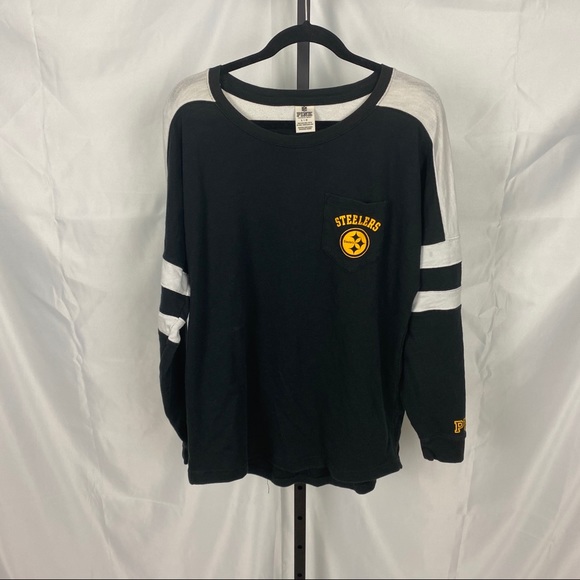 PINK Victoria's Secret Tops - VS Pink Pittsburgh Steelers Long Sleeve Top, Large